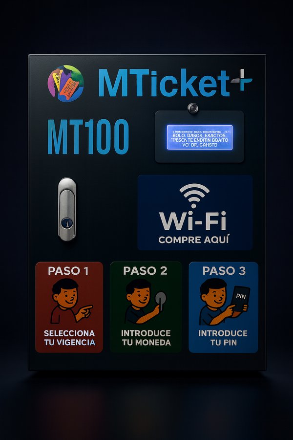 Máquina MT Series Esencial vendiendo accesos WiFi